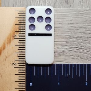 Blank:7 Replacement Dominoes Large Dot Shiny Color 2 X 1 X 1/4th Blank 7